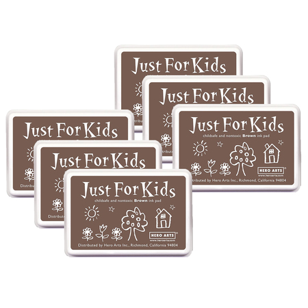 HERO ARTS Just for Kids Ink Pad, Brown, PK6 CS109